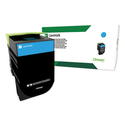 80c1hc0 Return Program High-Yield Toner, 3,000 Page-Yield, C