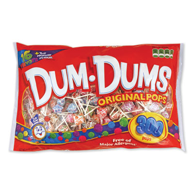 Dum-Dum-Pops, Assorted Flavors, Individually Wrapped, 300/pa