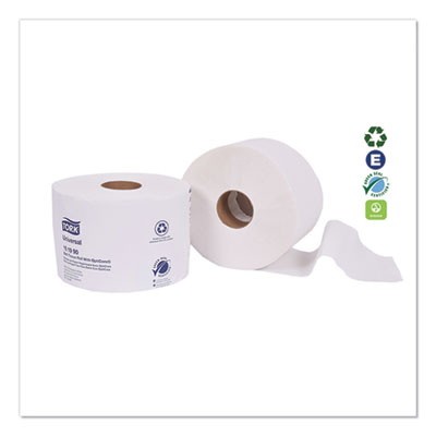Universal Bath Tissue Roll with OptiCore, Septic Safe, 2-Ply