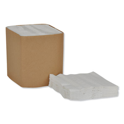 Universal Dinner Napkins, 1-Ply, 17 x 17, 1/4 Fold, White, 4