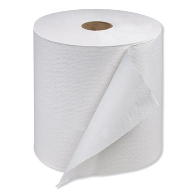 Hardwound Roll Towel, 1-Ply, 7.88" x 1,000 ft, White, 6 Roll