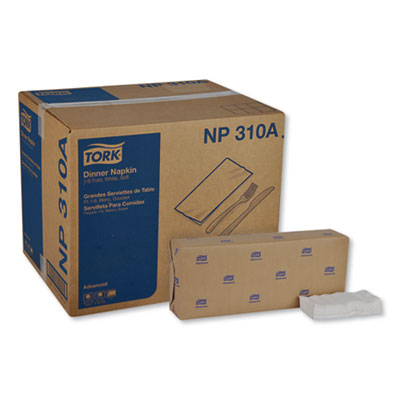 Advanced Dinner Napkins, 2-Ply, 15 x 16.25, 1/8 Fold, White,