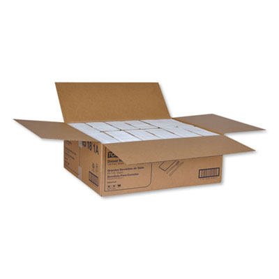 Universal Dinner Napkins, 1-Ply, 15 x 17, 1/8 Fold, White, 3
