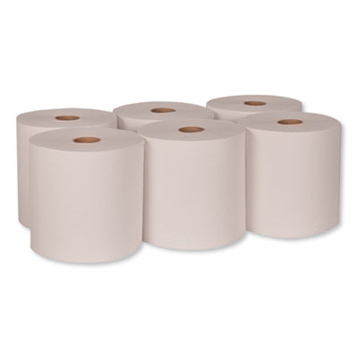 Hardwound Roll Towel, 1-Ply, 7.88" x 1,000 ft, White, 6 Roll