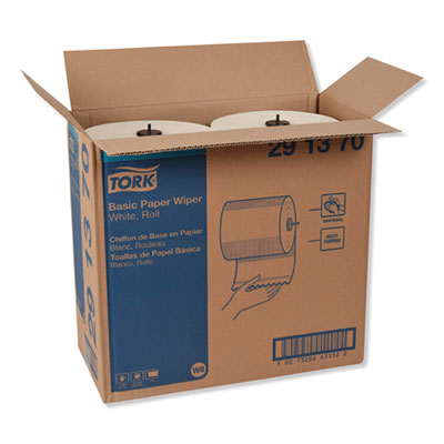 Basic Paper Wiper Roll Towel, 1-Ply, 7.68" x 1,150 ft, White