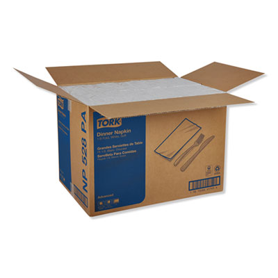 Advanced Dinner Napkins, 2-Ply, 15 x 17, 1/8 Fold, White, 10