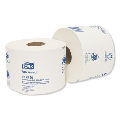 Advanced Bath Tissue Roll with OptiCore, Septic Safe, 2-Ply,