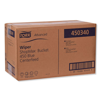 Advanced Shopmax Wiper 450, 8.5 X 10, Blue, 200/bucket, 2 Bu
