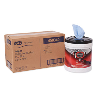 Advanced Shopmax Wiper 450, 8.5 X 10, Blue, 200/bucket, 2 Bu