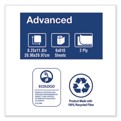 Advanced Centerfeed Hand Towel, 2-Ply, 8.25 X 11.8, White, 6