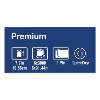 Premium Extra Soft Matic Hand Towel Roll, 2-Ply, 7.7" x 300