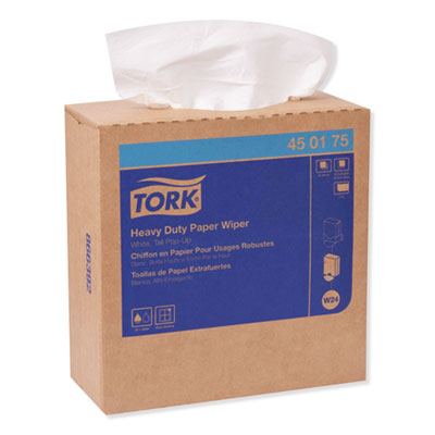 Heavy-Duty Paper Wiper, 1-Ply, 9.25 x 16.25, Unscented, Whit