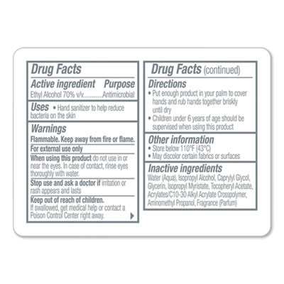 Advanced Hand Sanitizer Refreshing Gel, 1 oz Flip-Cap Bottle