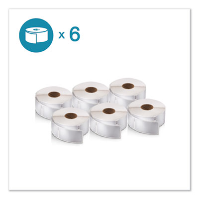 LW Address Labels, 0.75" x 2", White, 500 Labels/Roll, 6 Rol