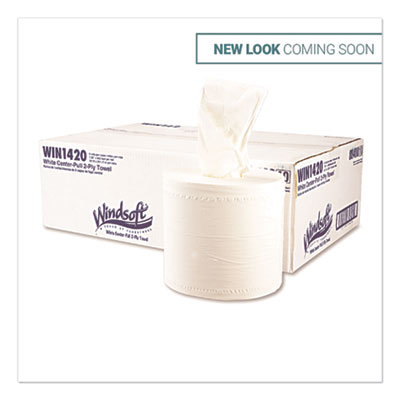 Center-Flow Perforated Paper Towel Roll, 7.3 x 15, White, 6