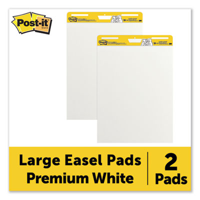 Vertical-Orientation Self-Stick Easel Pads, Unruled, (30) Wh