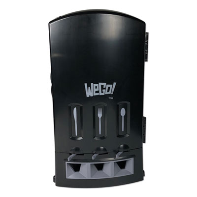 Trio Utensil Dispenser, Holds 100 Forks/100 Knives/100 Spoon