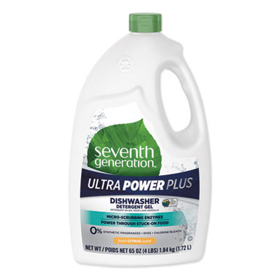 Natural Auto Dishwasher Gel, Ultra Power Plus, Fresh Citrus 