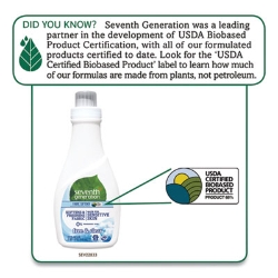 Natural Liquid Fabric Softener, Free and Clear Scent, 42 Loa