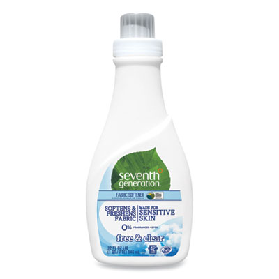 Natural Liquid Fabric Softener, Free and Clear Scent, 42 Loa
