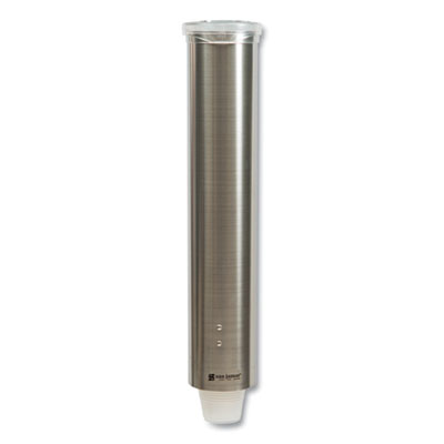 Small Pull-Type Water Cup Dispenser, For 5 Oz Cups, Stainles