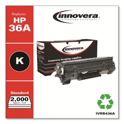 Remanufactured Black Toner, Replacement for 36A (CB436A), 2,