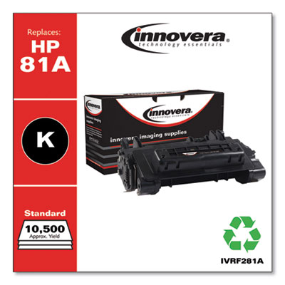 Remanufactured Black Toner, Replacement for 81A (CF281A), 10