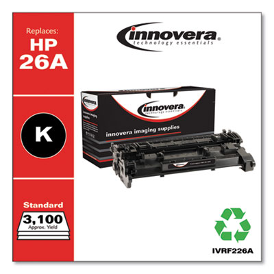 Remanufactured Black Toner, Replacement for 26A (CF226A), 3,