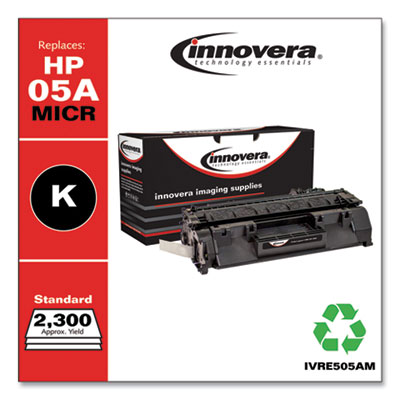 Remanufactured Black MICR Toner, Replacement for 05AM (CE505
