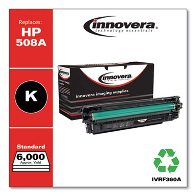 Remanufactured Black Toner, Replacement for 508A (CF360A), 6