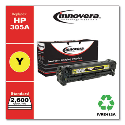 Remanufactured Yellow Toner, Replacement for 305A (CE412A),