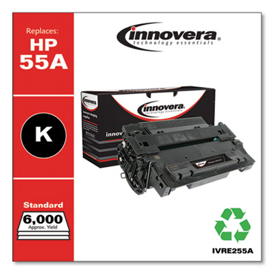 Remanufactured Black Toner, Replacement for 55A (CE255A), 6,