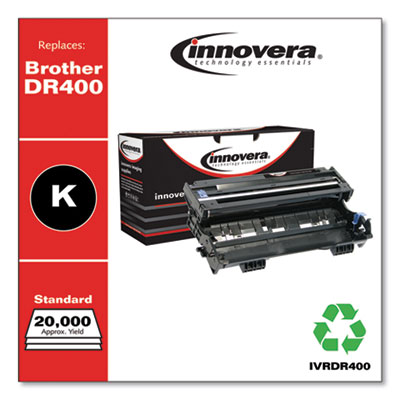 Remanufactured Black Drum Unit, Replacement for DR400, 20,00