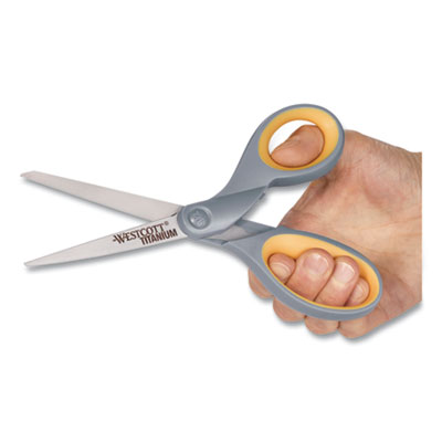 Titanium Bonded Scissors, 8" Long, 3.5" Cut Length, Straight