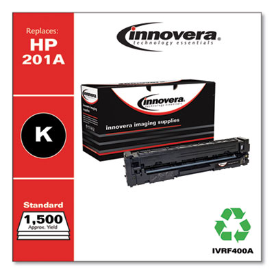 Remanufactured Black Toner, Replacement for 201A (CF400A), 1