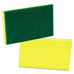 Medium-Duty Scrubbing Sponge 74, 3.6 x 6.1, 0.7" Thick, Yell