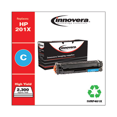 Remanufactured Cyan High-Yield Toner, Replacement for 201X (