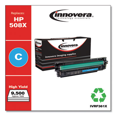 Remanufactured Cyan High-Yield Toner, Replacement for 508X (