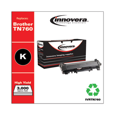 Remanufactured Black High-Yield Toner, Replacement for TN760