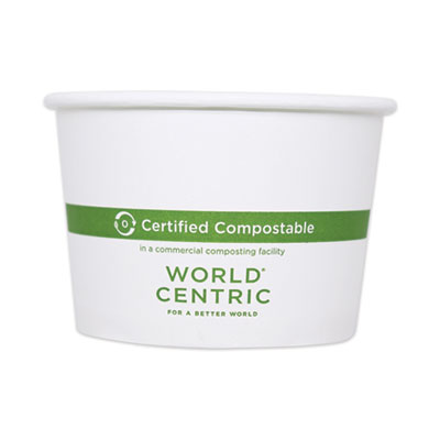 Paper Bowls, 32 oz, 4.4" Diameter x 5.8" h, White, 500/Carto