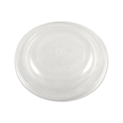PLA Lids for Fiber Bowls, 7.5" Diameter x 1" h, Clear, Plast