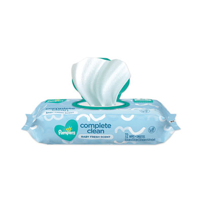 Complete Clean Baby Wipes, 1-Ply, Baby Fresh, 7 x 6.8, White