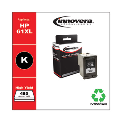 Remanufactured Black High-Yield Ink, Replacement for 61XL (C