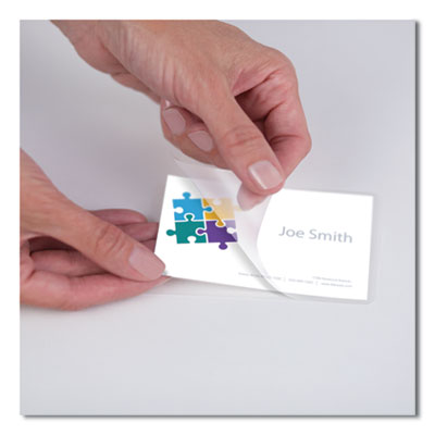 Laminating Pouches, 10 Mil, 3.75" X 2.25", Gloss Clear, 100/
