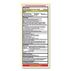 Acetaminophen, 500 mg, Extra Strength Caplets, Refill, 2 /Pa