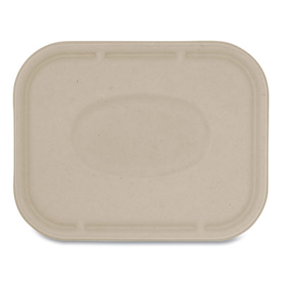 Fiber Lids for Fiber Containers, 7.8 x 10.1 x 0.5, Natural, 