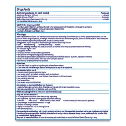Antacid And Pain Relief Medicine, Two-Pack, 50 Packs/box