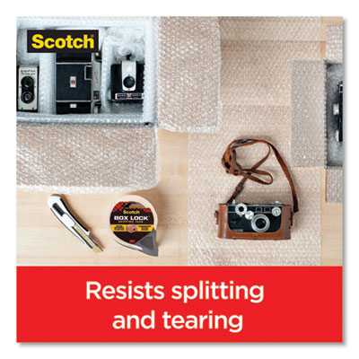 Box Lock Shipping Packaging Tape, 1.5" Core With Dispenser,