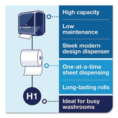 Advanced Matic Hand Towel Roll, 2-Ply, 7.7" x 525 ft, White,