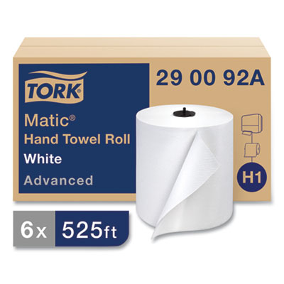 Advanced Matic Hand Towel Roll, 2-Ply, 7.7" x 525 ft, White,